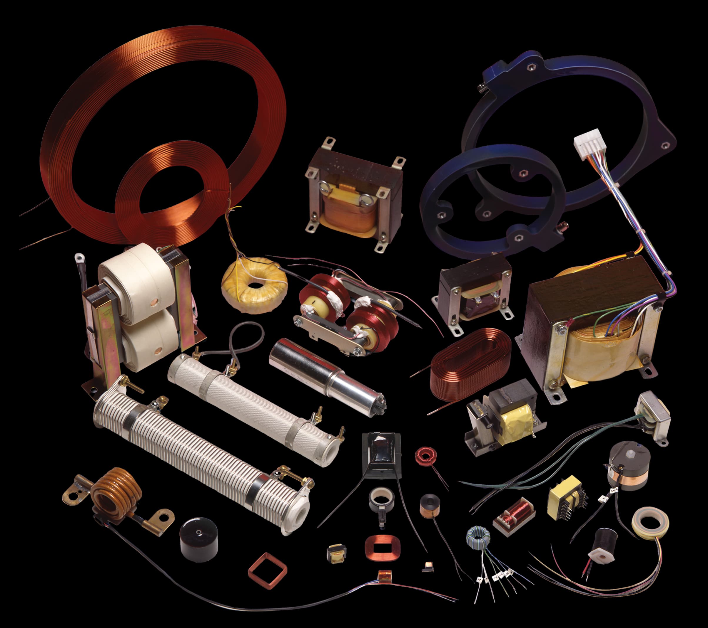 Collection of Able Coil's custom electromagnetic products